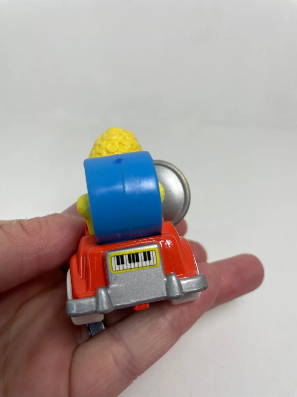 ✨1987 MUPPETS PLAYSKOOL INC Sesame Street BIG BIRD In Red Diecast Car W/Drum✨